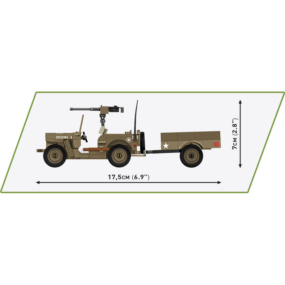 COBI JEEP Willys MB Vehicle and Trailer : Set #3132