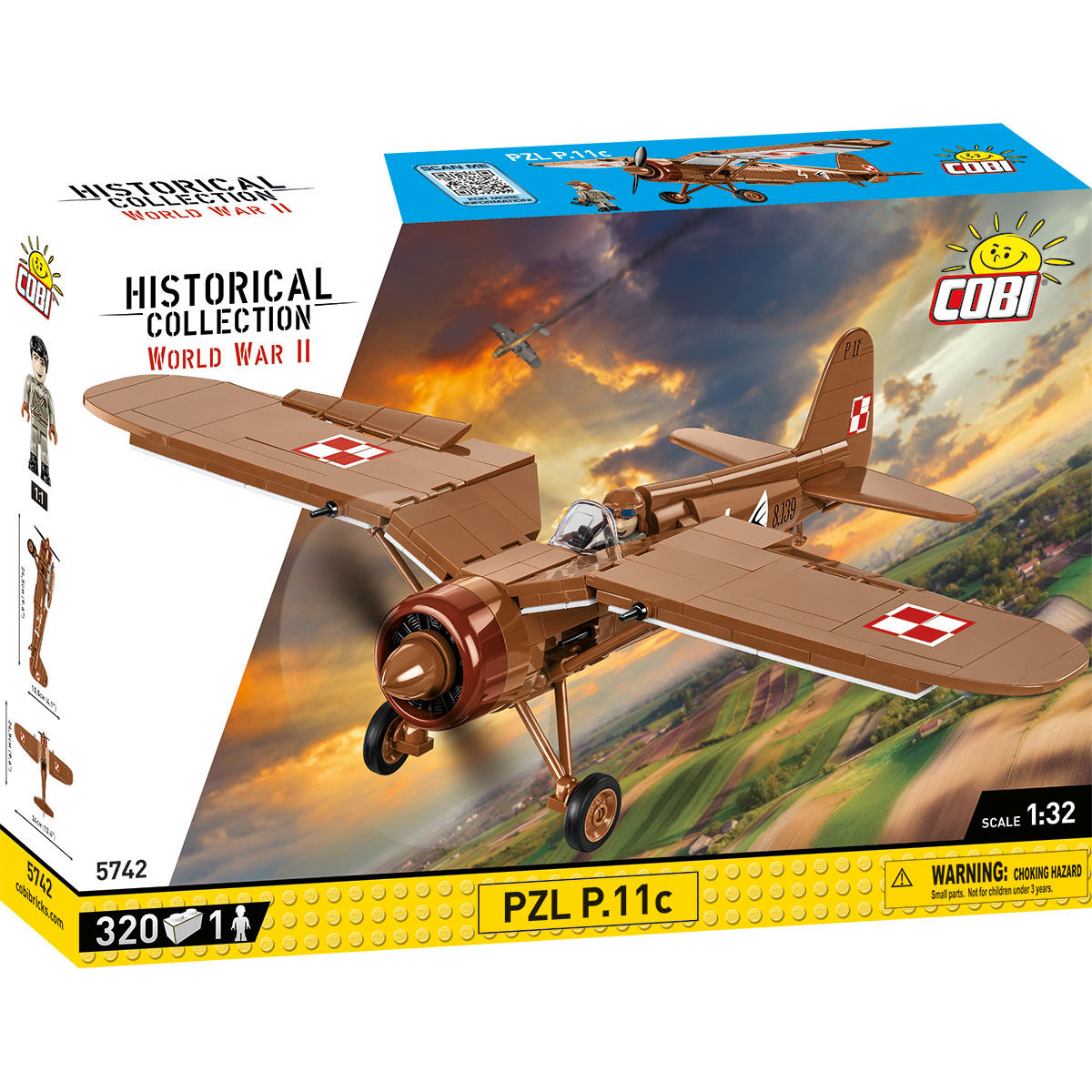 COBI PZL P.11c Fighter Plane : Set #5742