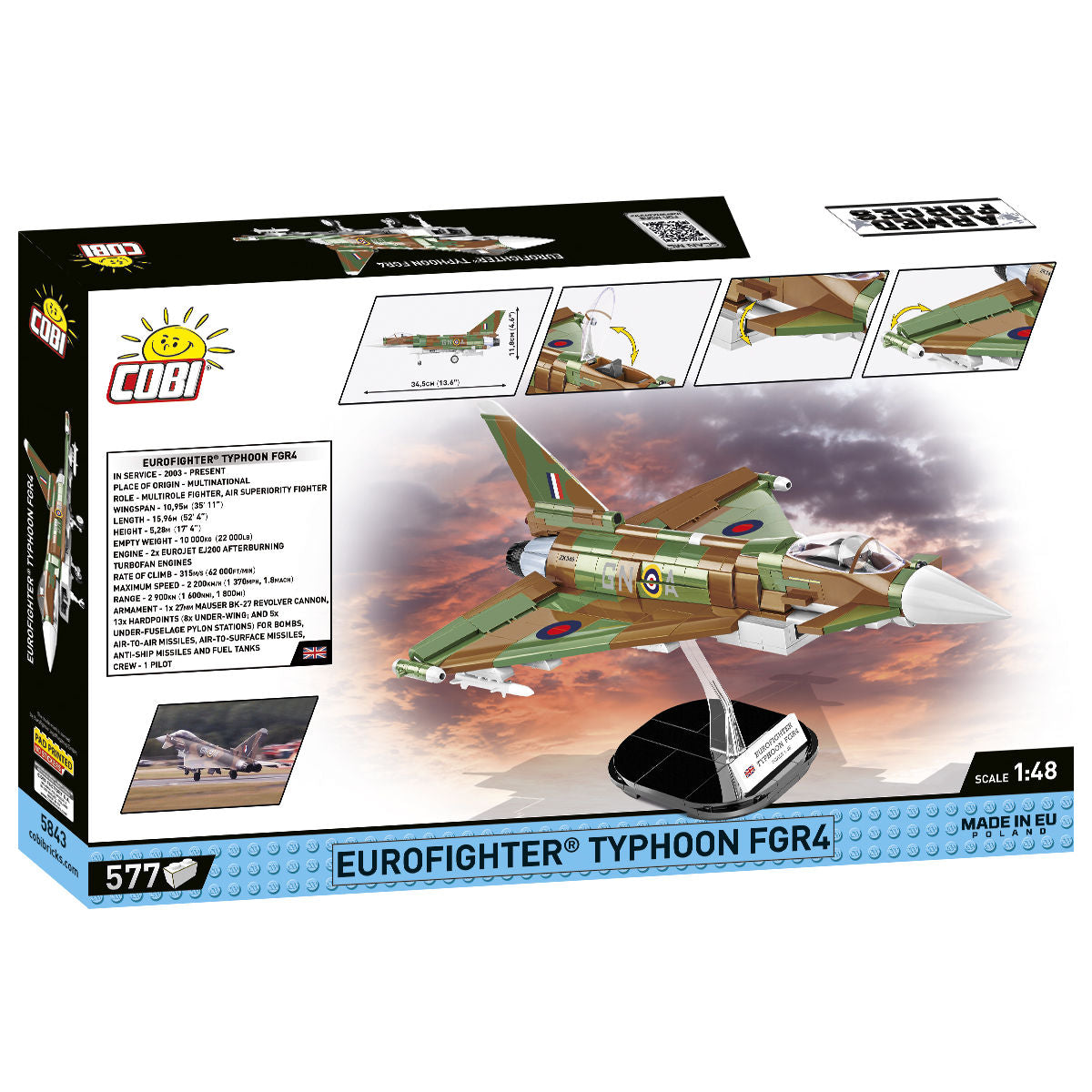 COBI Eurofighter Typhoon FGR4 : Set #5843