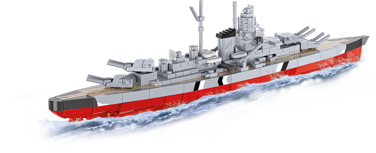 COBI German Battleship Bismarck 1:700 Scale : Set #4854