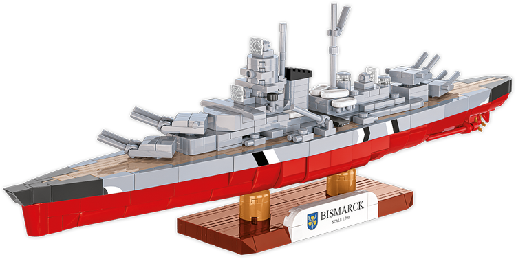 COBI German Battleship Bismarck 1:700 Scale : Set #4854