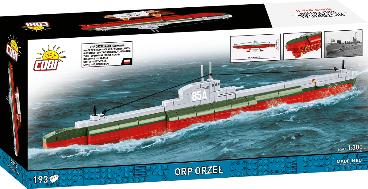 COBI ORP Orzel Submarine : Set #4855