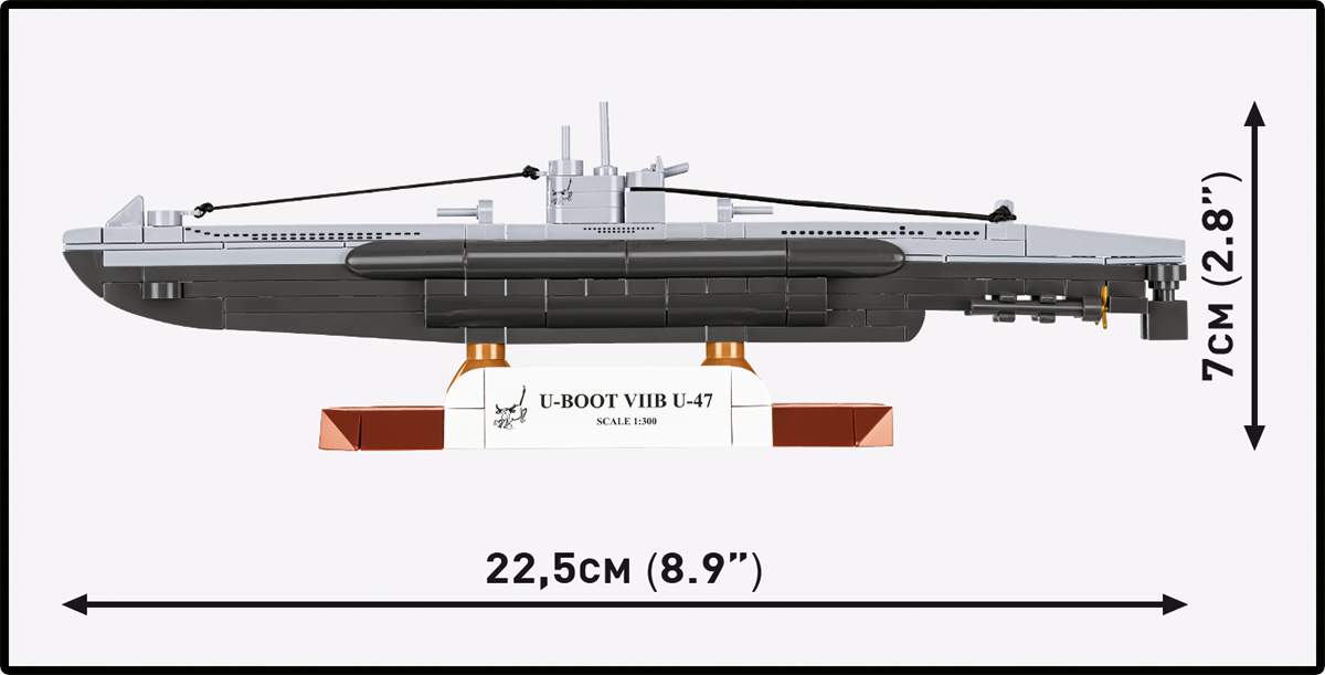 COBI U-Boot VIIB U-47 Submarine : Set #4858