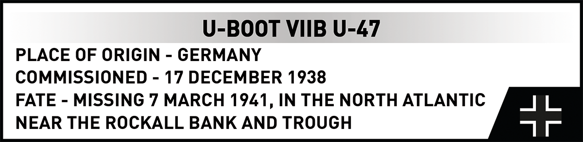 COBI U-Boot VIIB U-47 Submarine : Set #4858