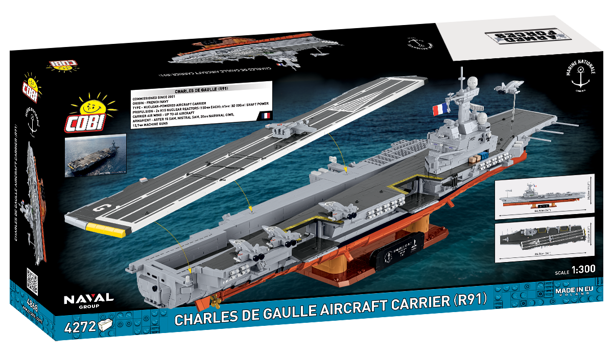 COBI Charles De Gaulle Aircraft Carrier (R91) : Set #4868