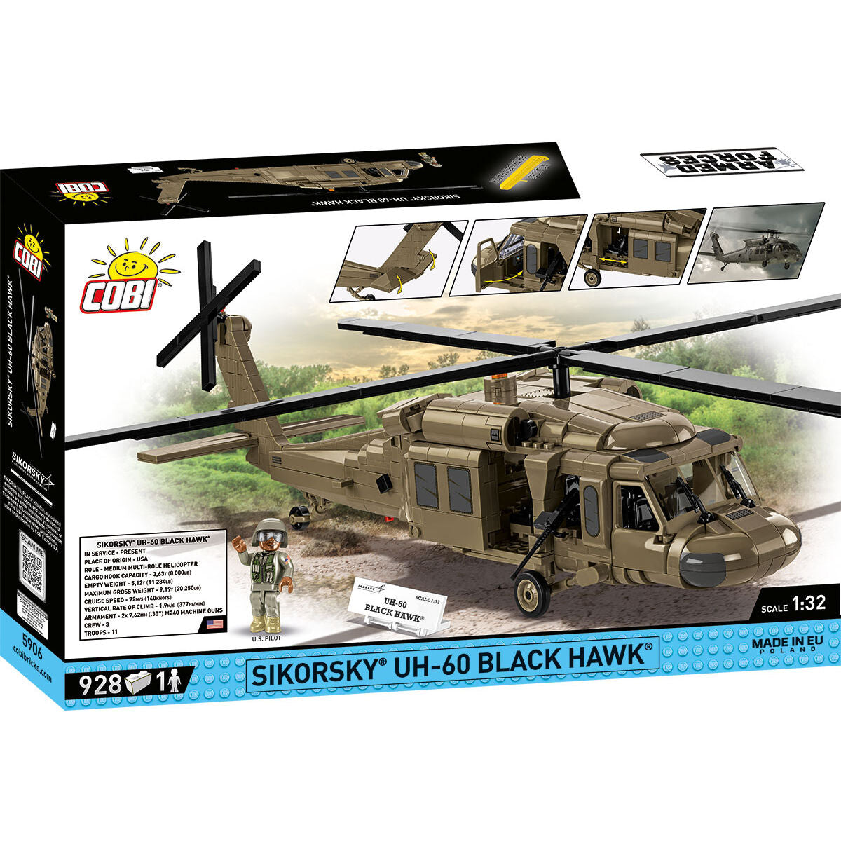 COBI Sikorsky UH-60 Black Hawk Helicopter: Set #5906