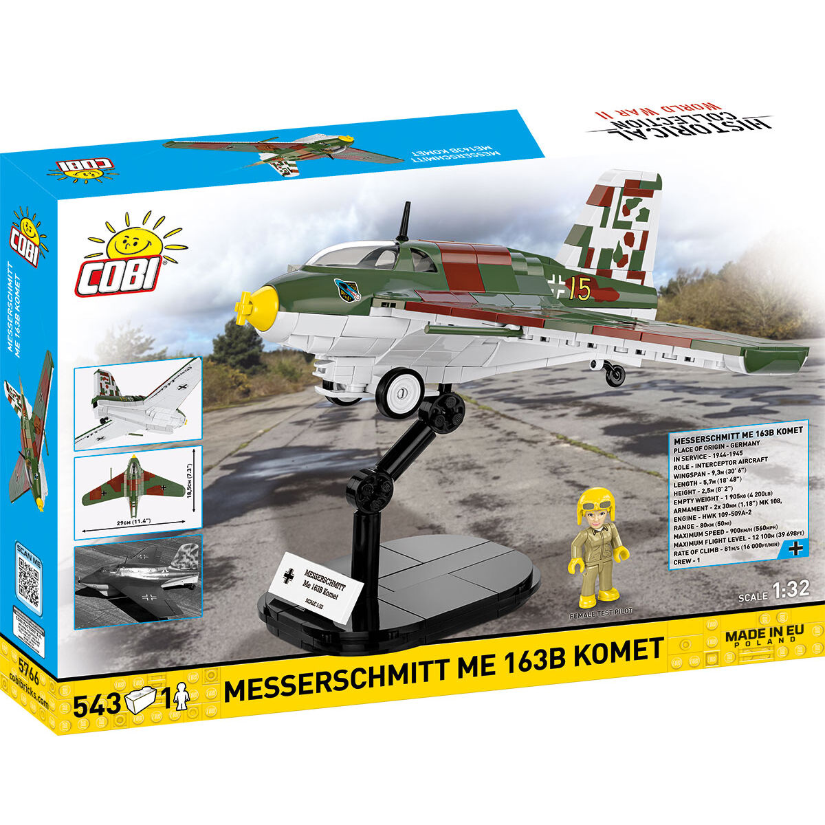 Caza a reacción COBI Messerschmitt Me 163B Komet: Serie n.° 5766