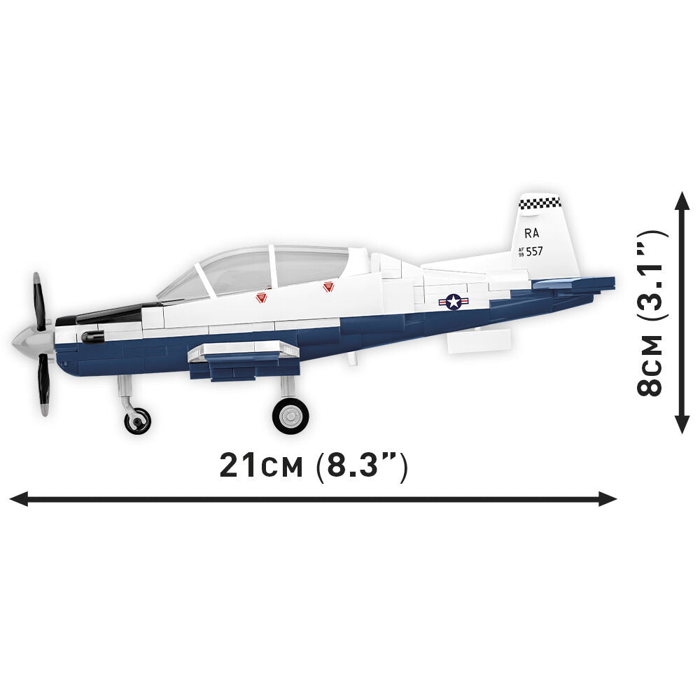 COBI Beechcraft T-6 Texan II Turboprop Blue/White: Set #26624