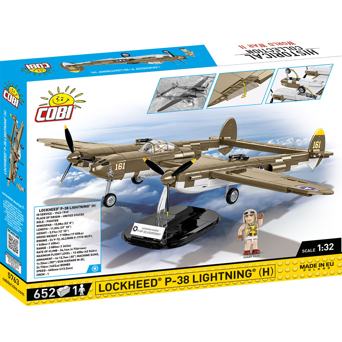 COBI Lockheed P-38 Lightning (H) Fighter : Set #5763