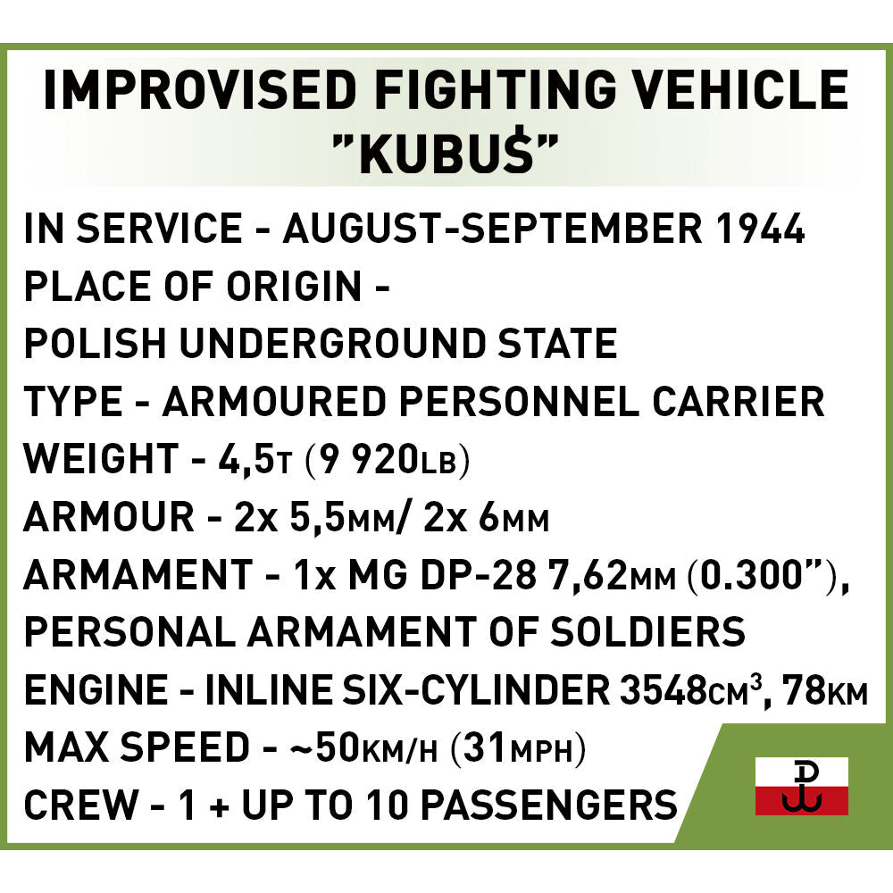 COBI Kubus Armored Vehicle : Set #3114