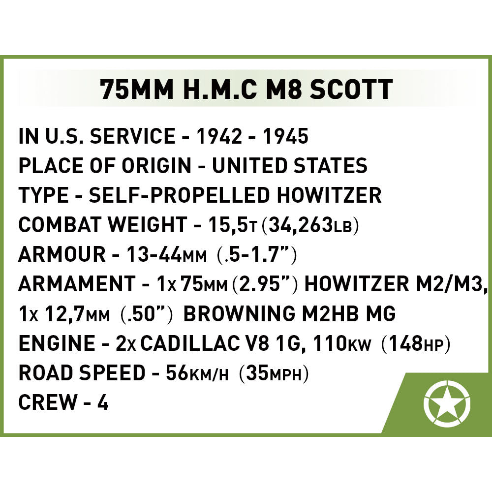 COBI H.M.C M8 Scott Tank: Set #2279