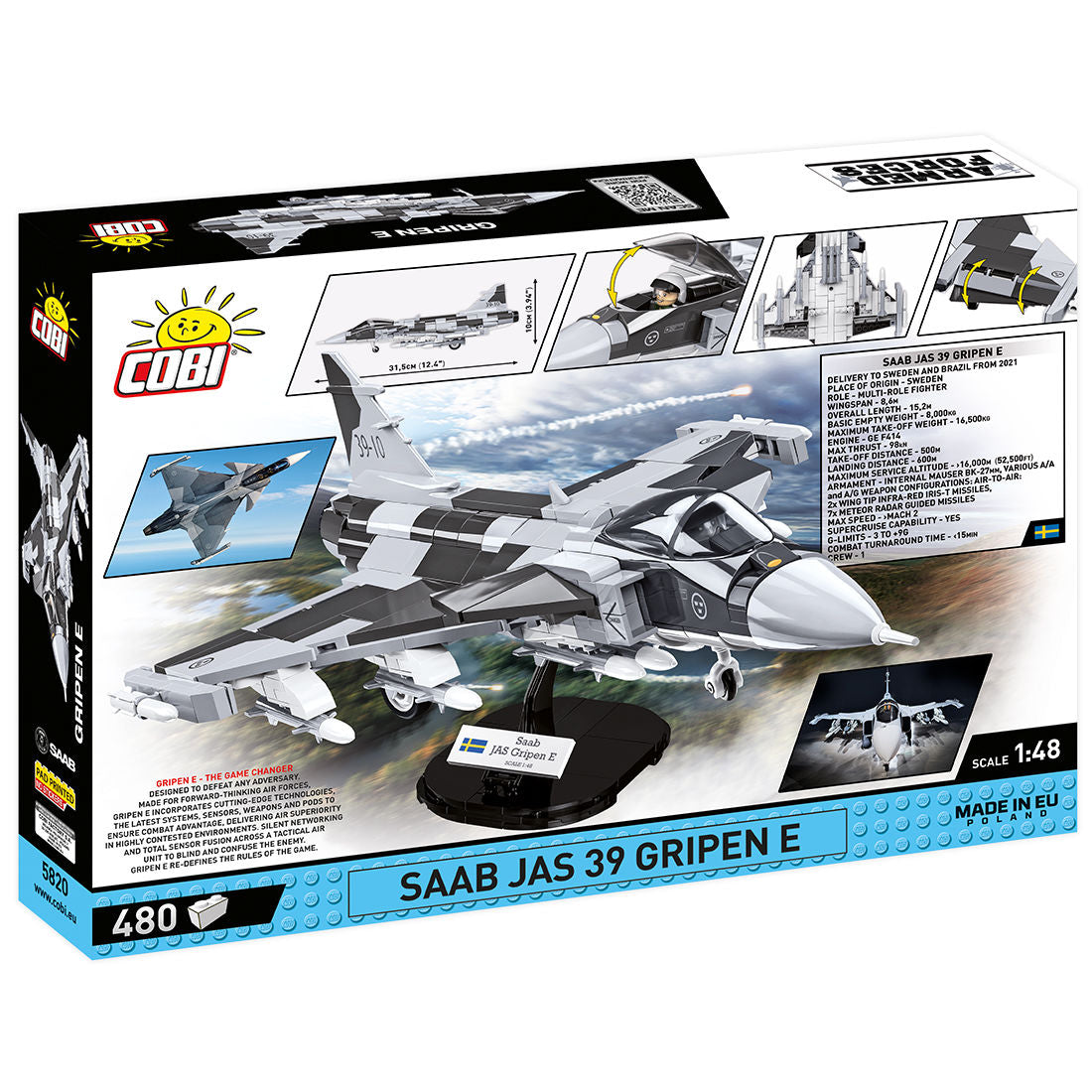 COBI SAAB JAS 39 Gripen E Fighter Jet: Set #5820