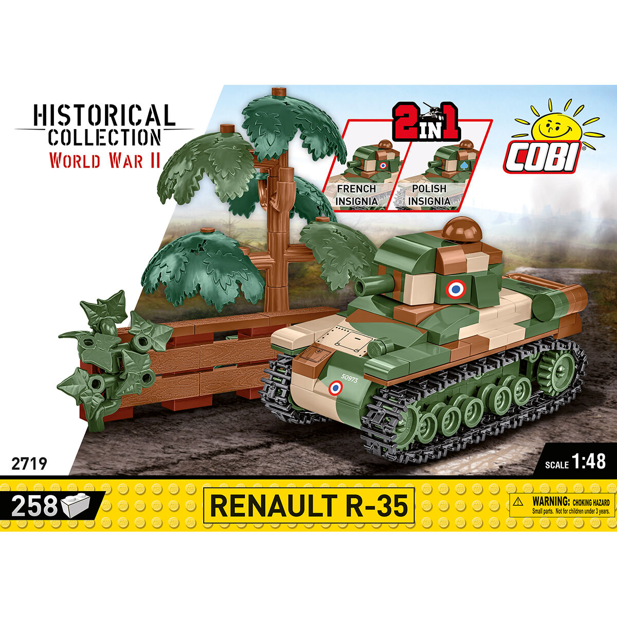 Tanque COBI Renault R-35 1:48: Set #2719