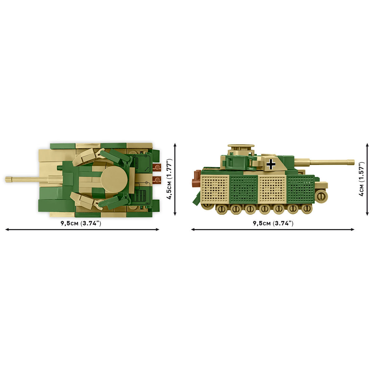 COBI Panzer IV Ausf. J Tank 1:72 Scale: Set #3097