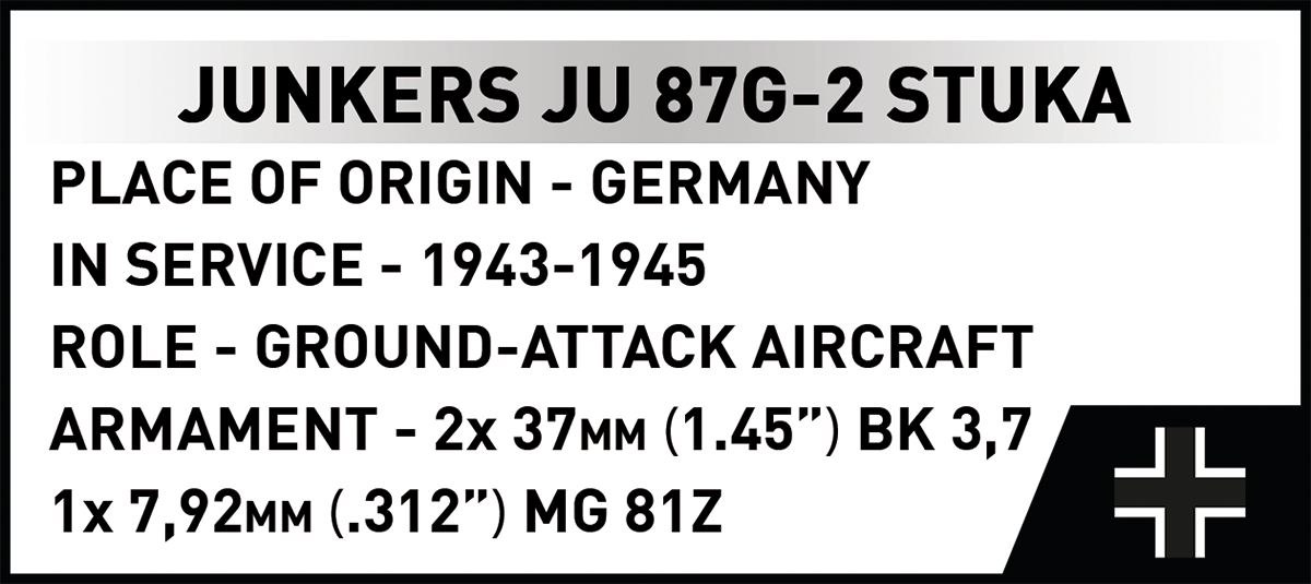 COBI Junkers JU 87G-2 STUKA Dive Bomber: Set #5767