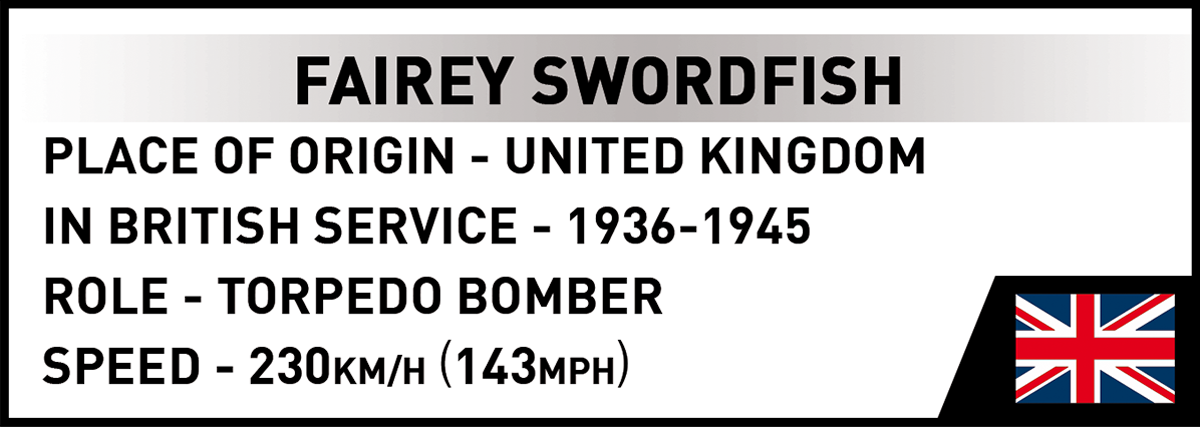 COBI EXECUTIVE EDITION Fairey Swordfish Torpedo Bomber: Set #5769