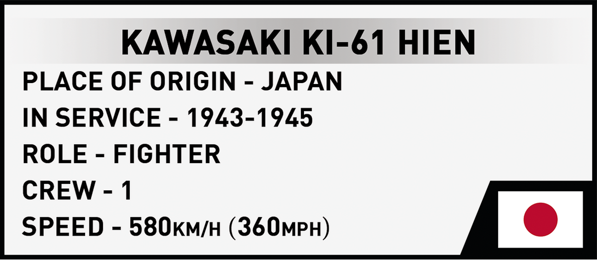 COBI Kawasaki KI-61 Hien Fighter : Set #5872