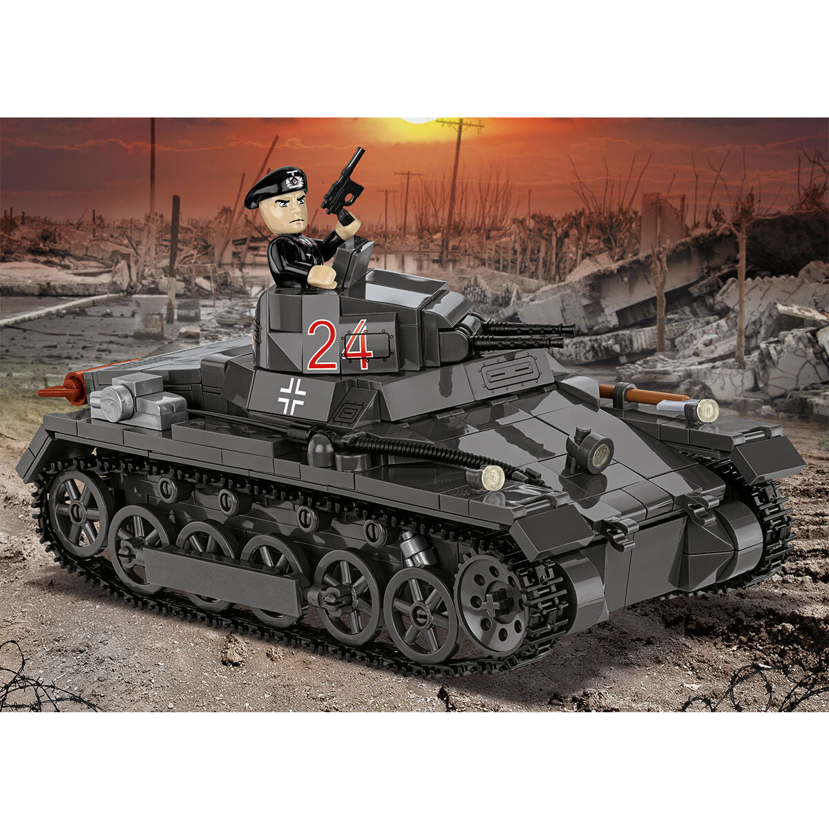 COBI Panzer I Ausf. Tanque B: Conjunto #2660