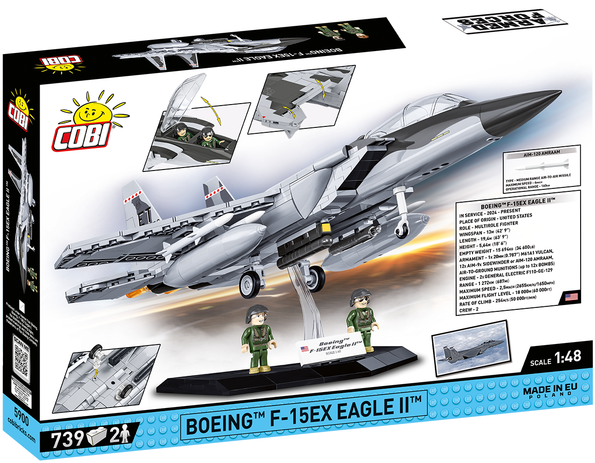Avión de combate COBI Boeing F-15EX Eagle II: Conjunto n.° 5900