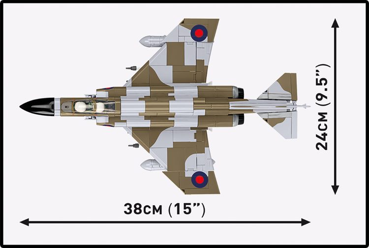 COBI F-4M Phantom II (FGR.2) Jet Fighter: Conjunto #5908