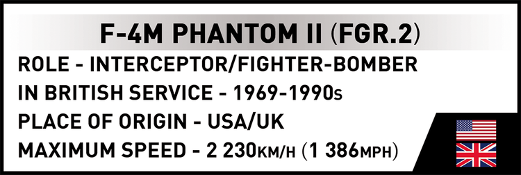 COBI F-4M Phantom II (FGR.2) Jet Fighter: Conjunto #5908