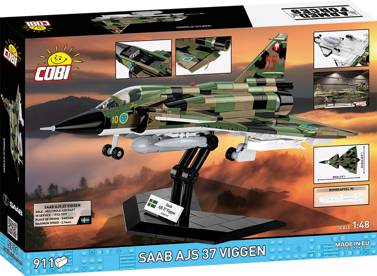 COBI SAAB AJS 37 Viggen Jet Fighter: Set #5911