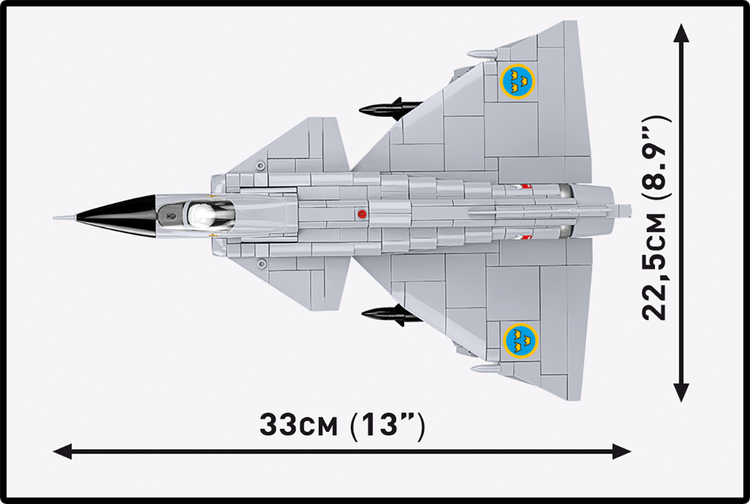 COBI SAAB AJ 37 Viggen Jet Fighter: Conjunto #5915