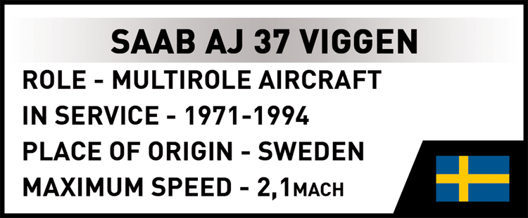 COBI SAAB AJ 37 Viggen Jet Fighter: Conjunto #5915