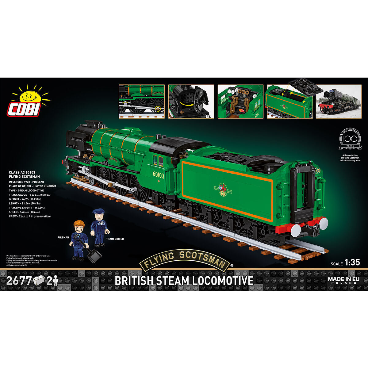 COBI Flying Scotsman British Steam Locomotive Train: Set #6292