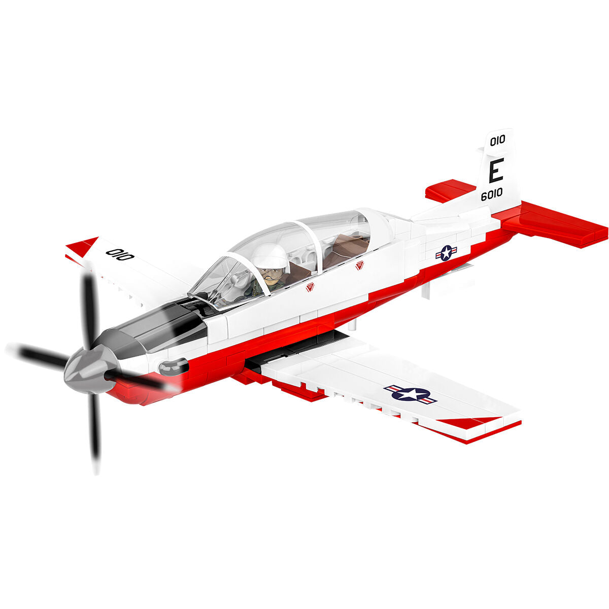 COBI Beechcraft T-6 Texan II Turbohélice Rojo/Blanco: Conjunto n.° 26625