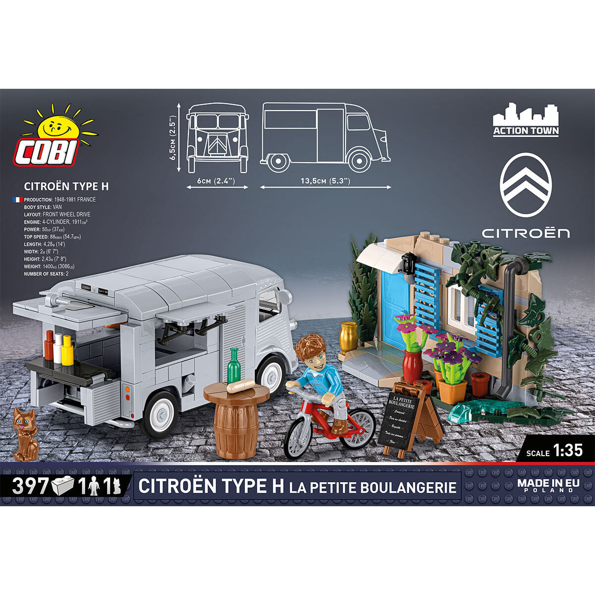 COBI Citroën Type H La Petite Boulangerie Van: Set #24633