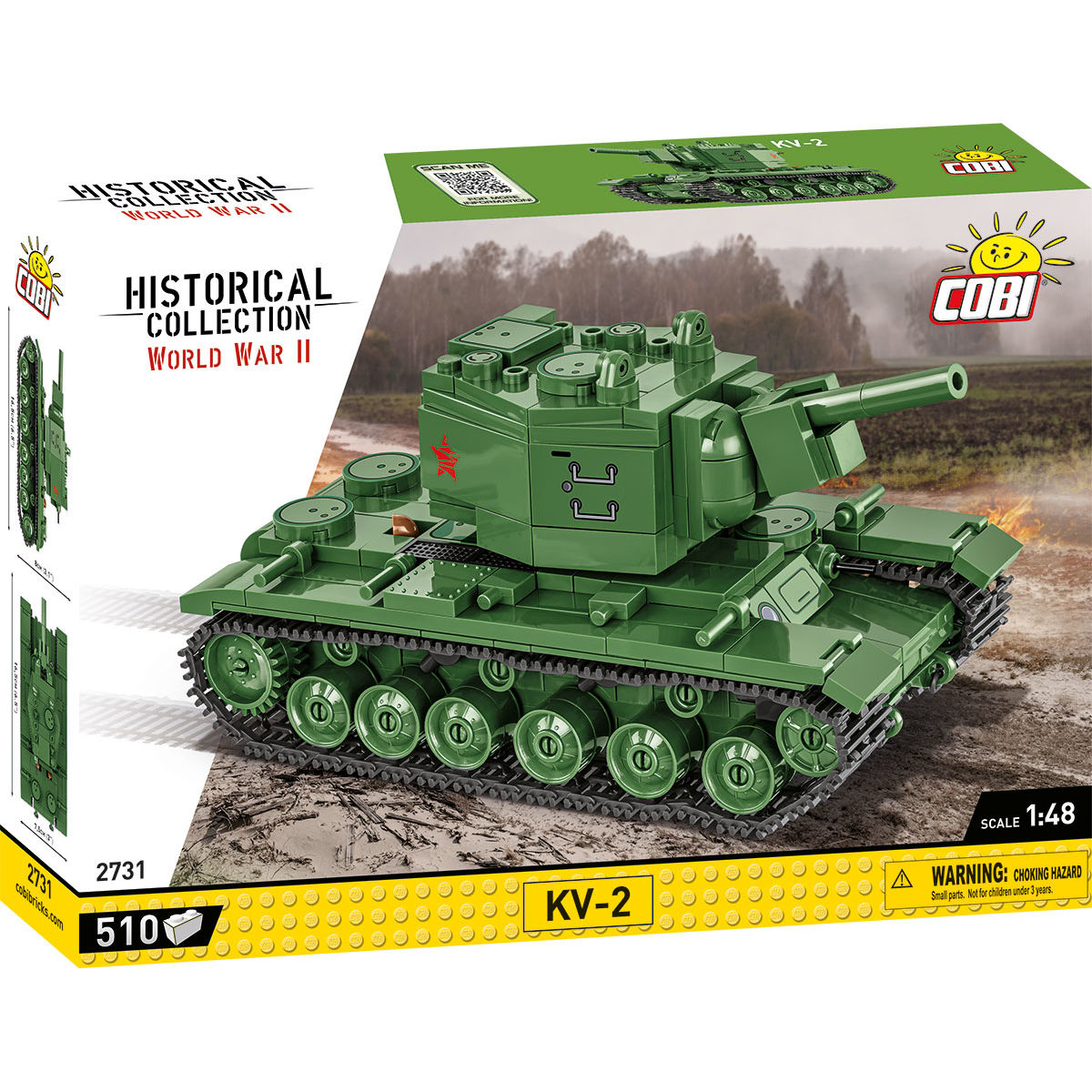 COBI KV-2 Heavy Tank 1:48: Set #2731