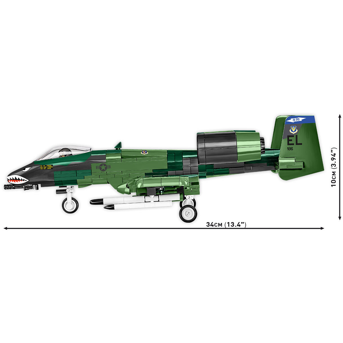 Avión de ataque COBI A-10 Thunderbolt II Warthog: Conjunto n.° 5856
