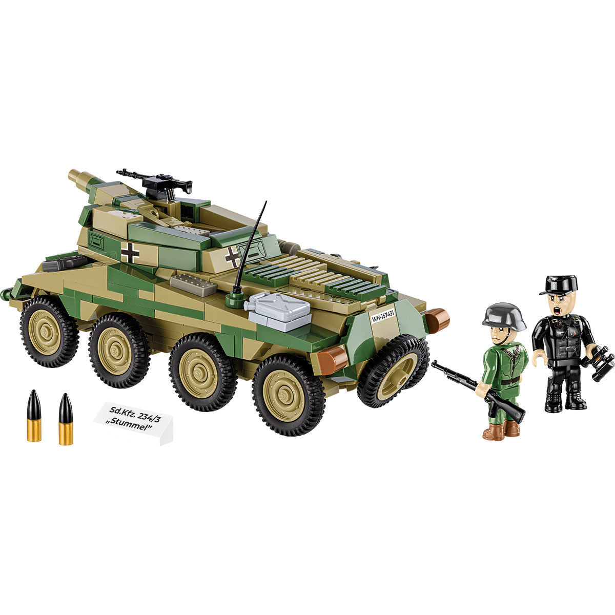 COBI Sd.Kfz. 234/3 Stummel Armored Vehicle : Set #2288
