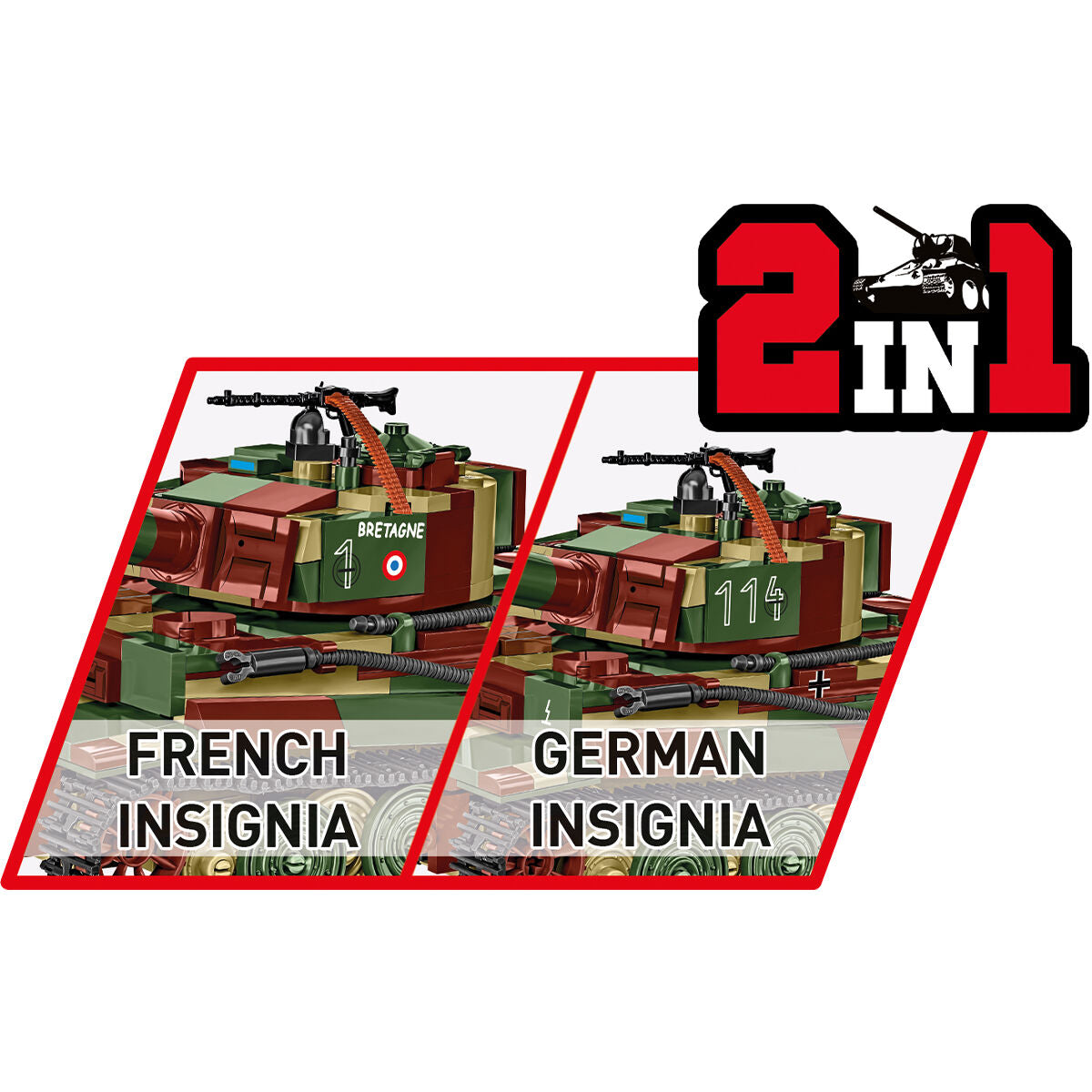 COBI Pz.Kpfw. VI Tiger Ausf. E Tank : Set #3124