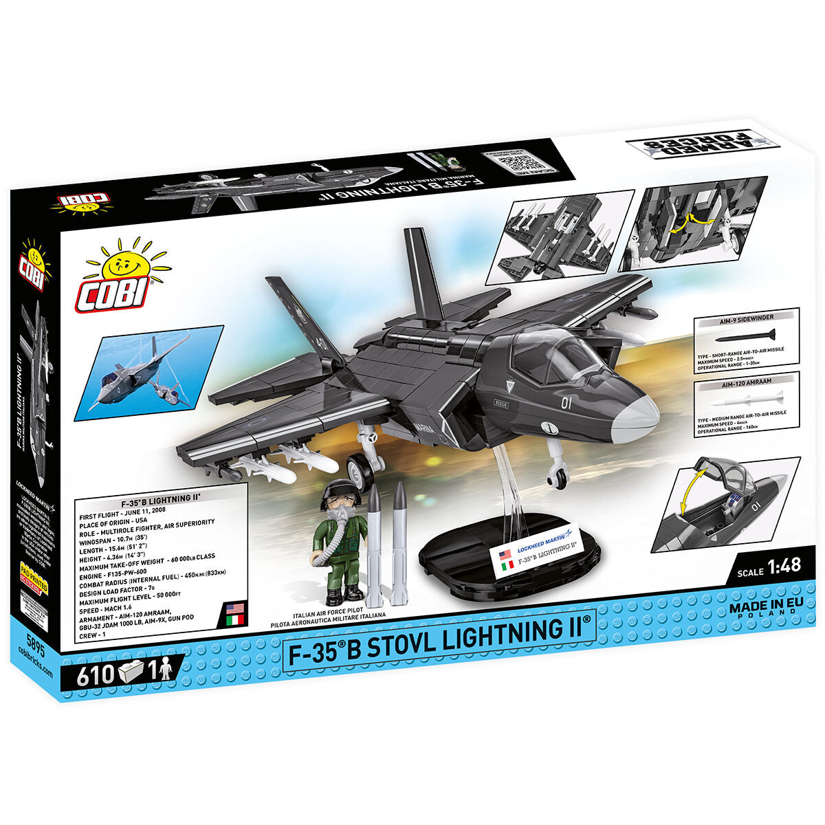 Avión de combate COBI F-35B STOVL Lightning II: Conjunto n.° 5895