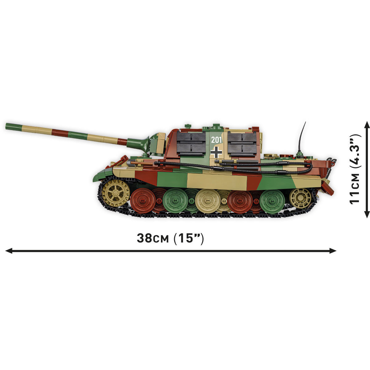 COBI PanzerJäger Tiger Heavy Tank Destroyer : Set #2580