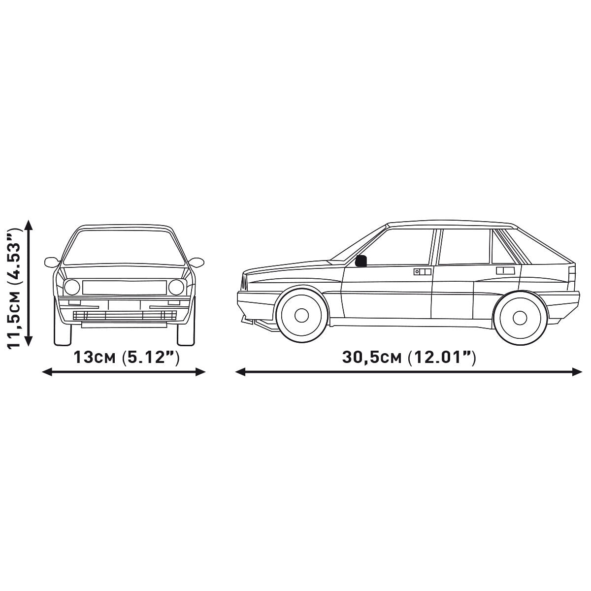 COBI Volkswagen Golf Red (1974-1983) : Set #24359