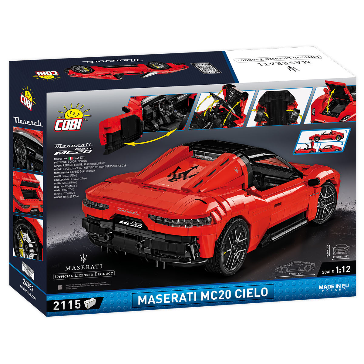 COBI Maserati MC20 Cielo Super Car: Set #24352