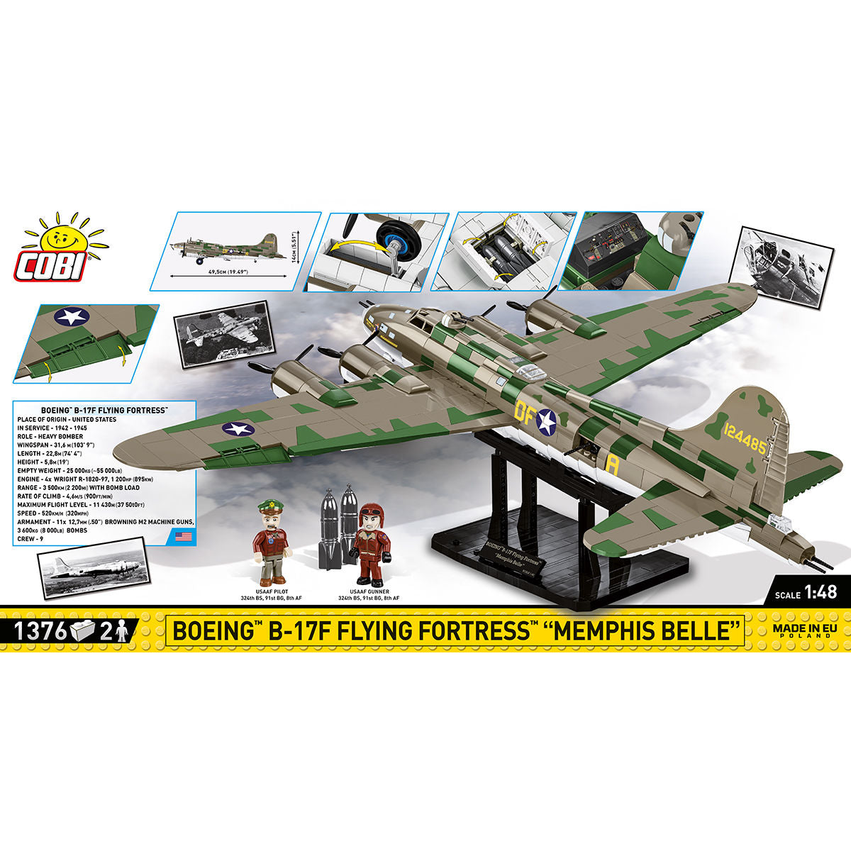 COBI EXECUTIVE EDITION Boeing B-17F Flying Fortress 
