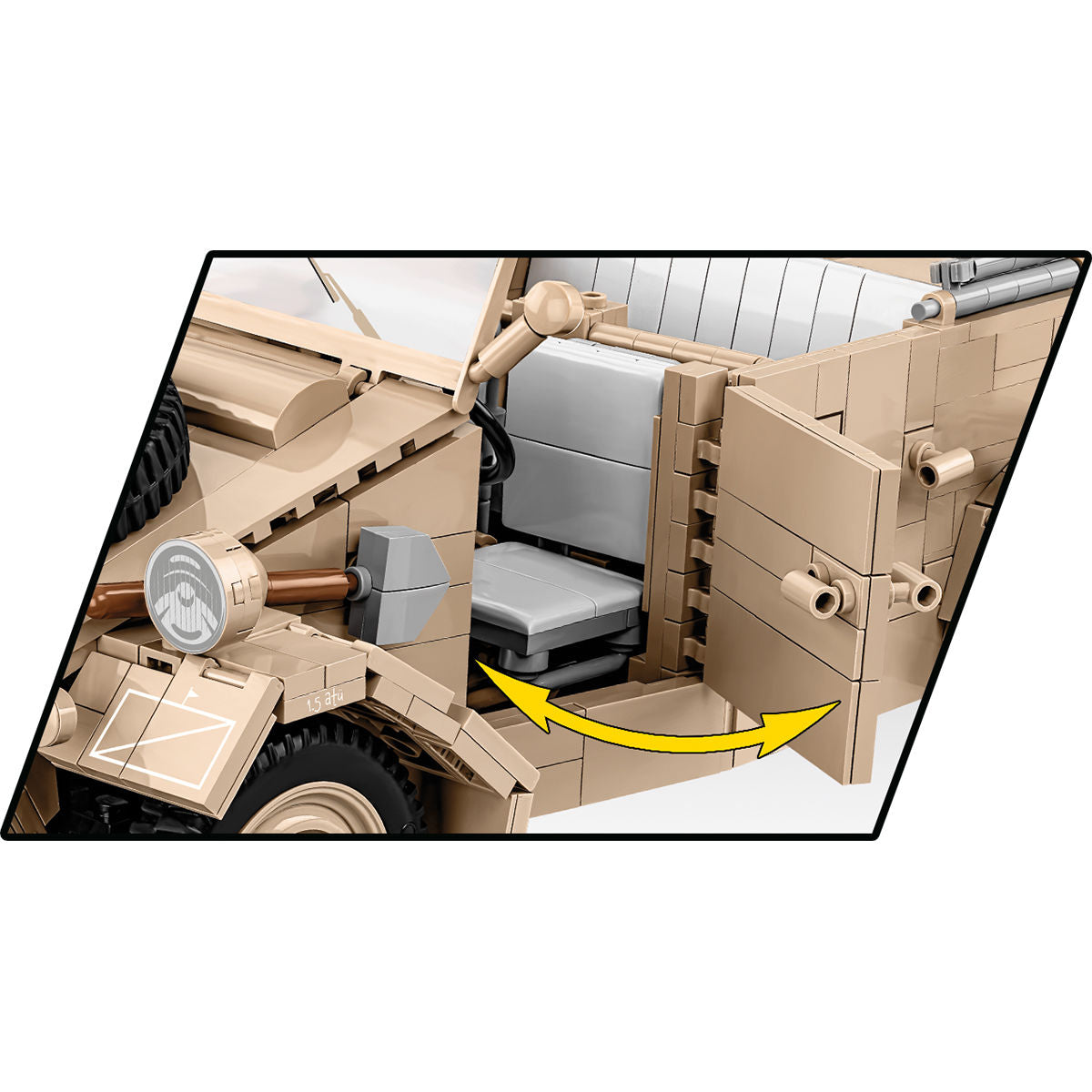 Vehículo utilitario COBI Kübelwagen TYP 82 (1:12): Set #2803