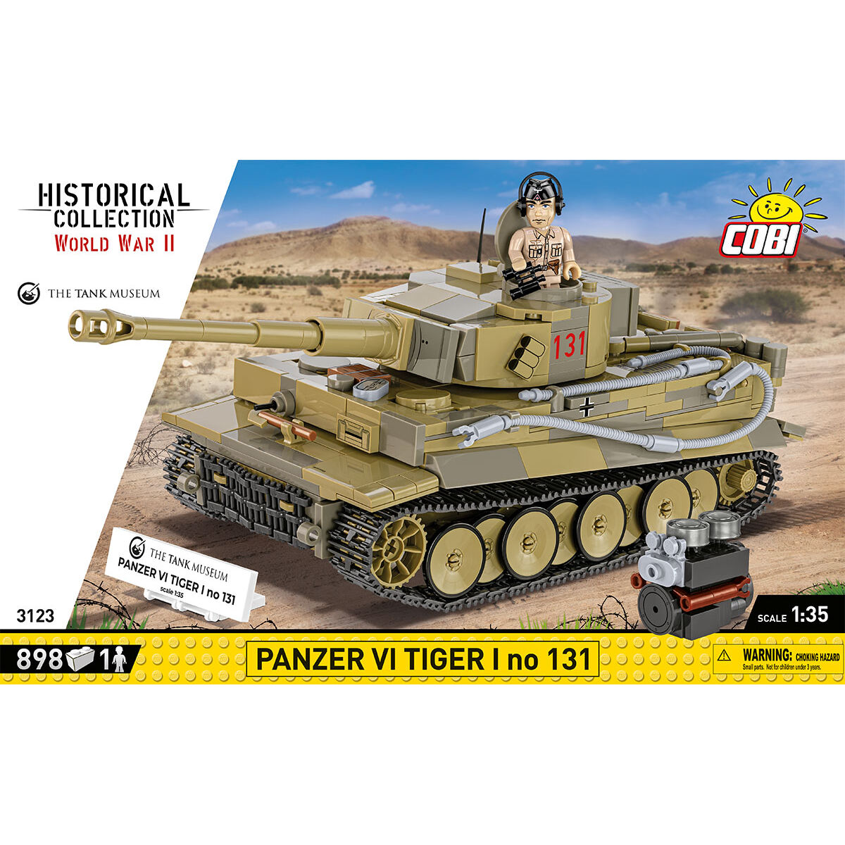 COBI PANZER VI Tiger I No. 131 Tank : Set #3123
