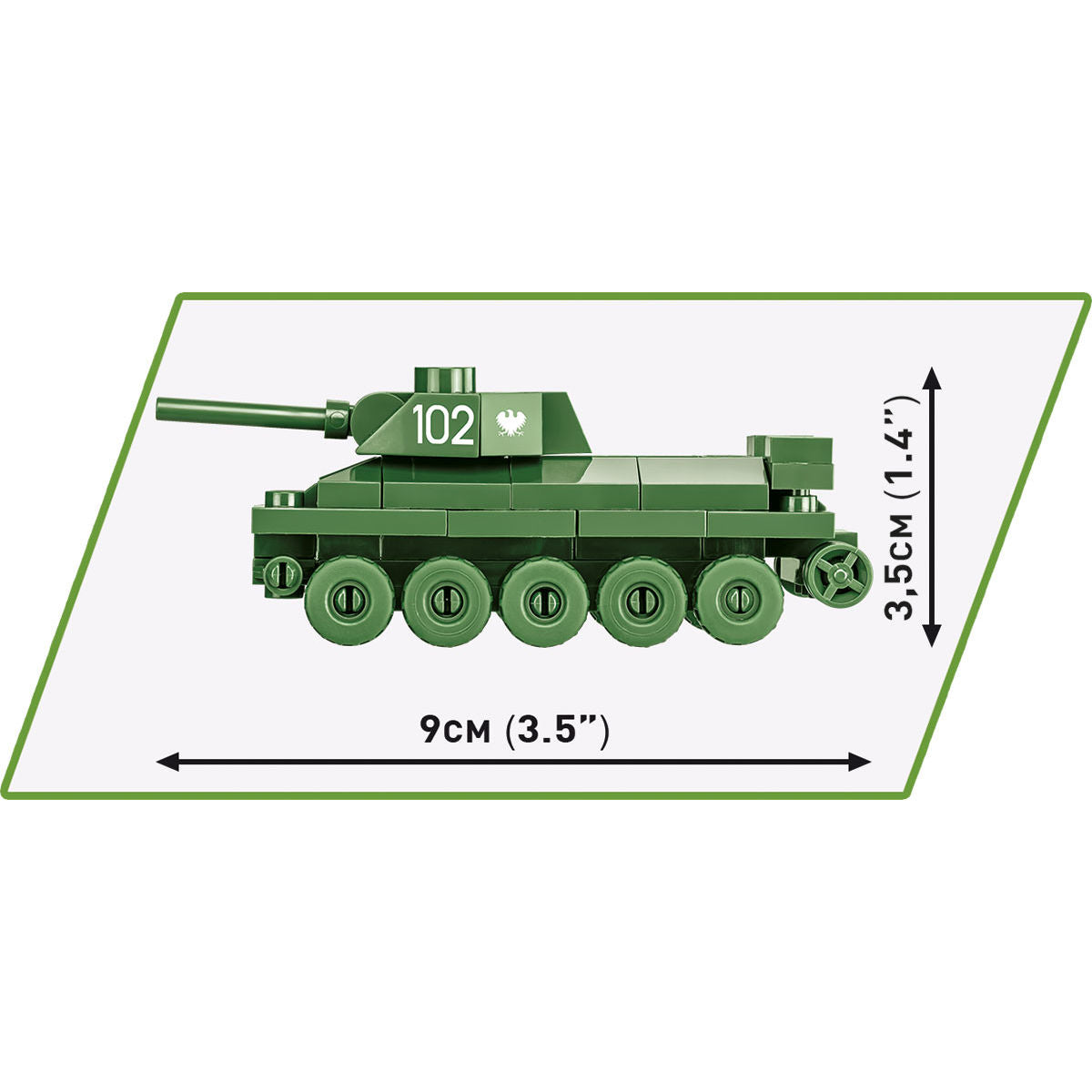 Tanque COBI T-34/76 Escala 1:72: Set n.° 3088