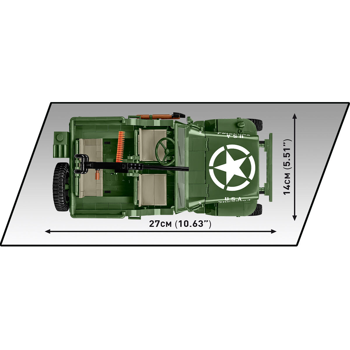 COBI EXECUTIVE EDITION JEEP Willys MB & Trailer: Set #2804