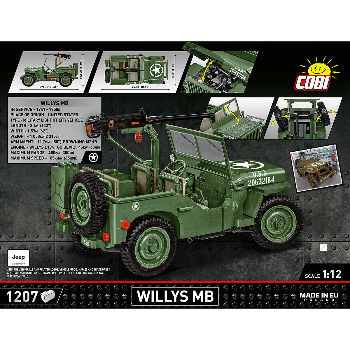 COBI JEEP Willys MB: Set #2805