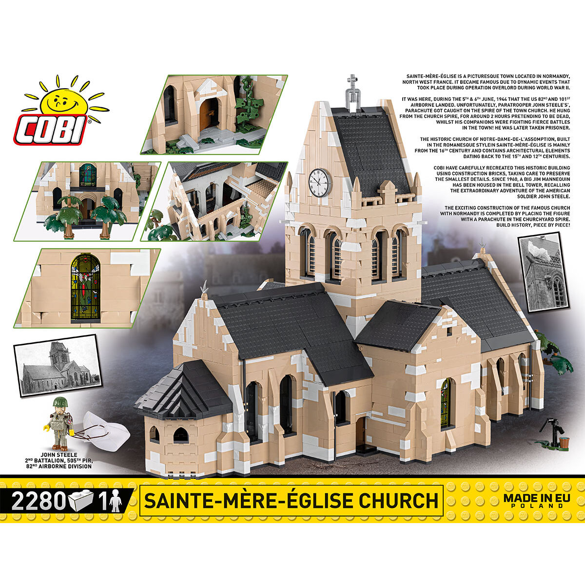 COBI Sainte-Mere-Eglise Church: Set #2299
