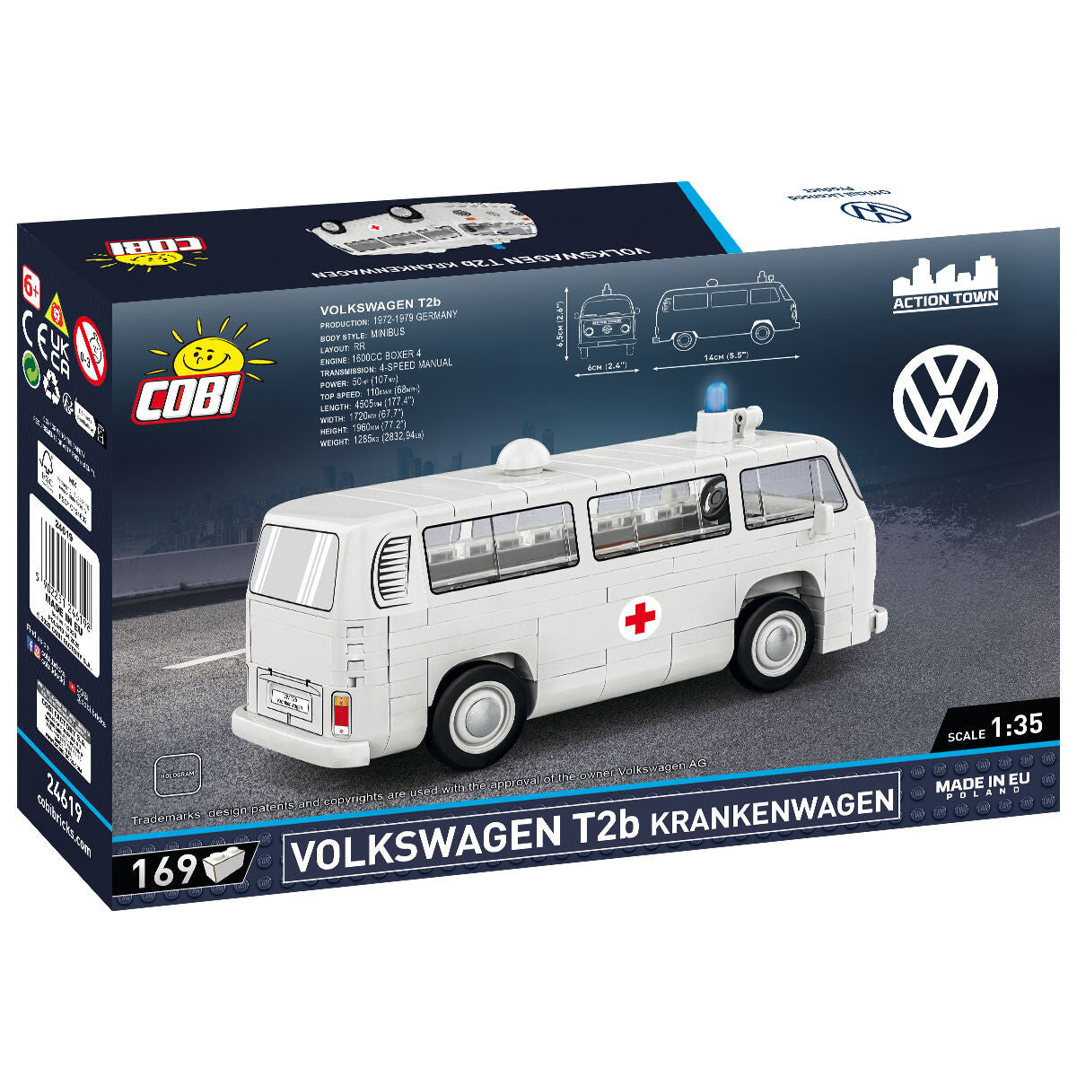 COBI Volkswagen T2b Krankenwagen Ambulance: Set #24619