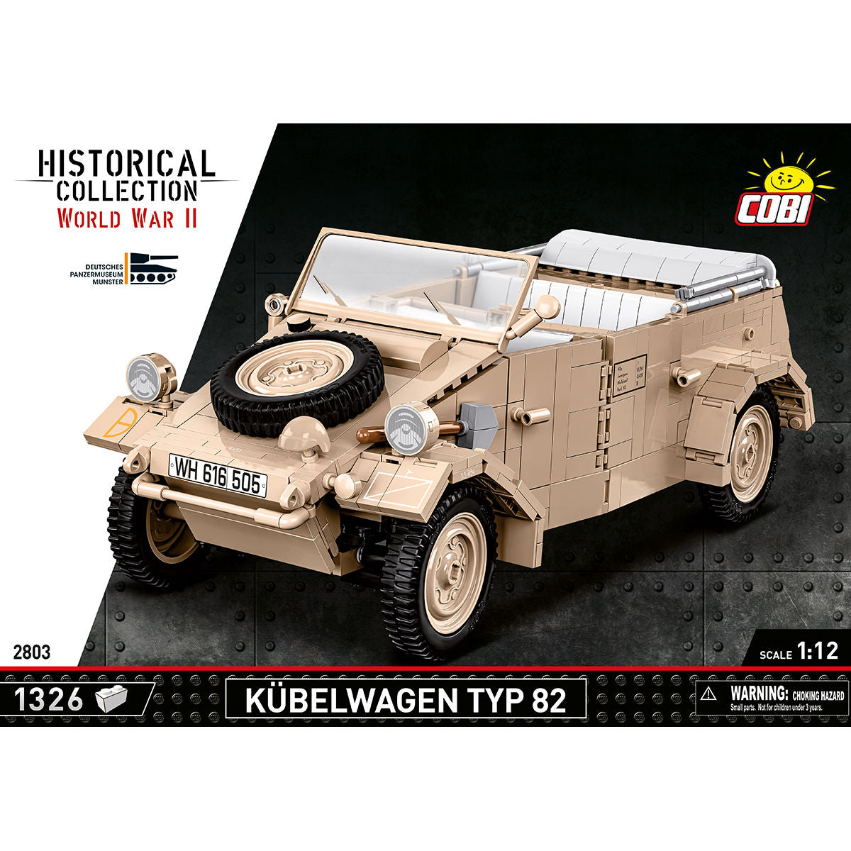 Vehículo utilitario COBI Kübelwagen TYP 82 (1:12): Set #2803
