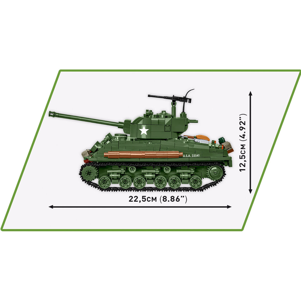 COBI Sherman M4A2E8(76)W Tank : Set #3118