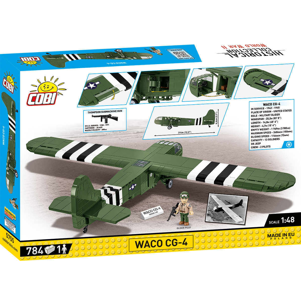 Planeador militar COBI WACO CG-4: Set n.° 5755